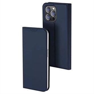 Dux Ducis Slim Softcase Bookcase voor de iPhone 15 Pro - Donkerblauw