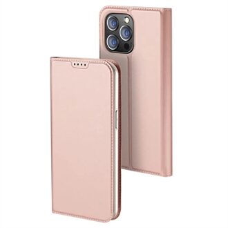 Dux Ducis Slim Softcase Bookcase voor de iPhone 15 Pro - Rosé Goud