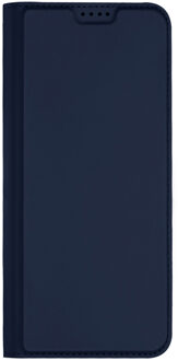 Dux Ducis Slim Softcase Bookcase voor de Oppo Reno 12 - Donkerblauw