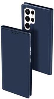 Dux Ducis Slim Softcase Bookcase voor de Samsung Galaxy S23 Ultra - Donkerblauw