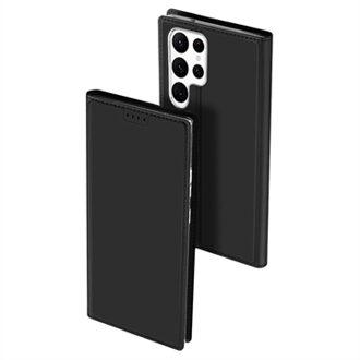 Dux Ducis Slim Softcase Bookcase voor de Samsung Galaxy S23 Ultra - Zwart
