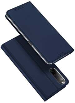 Dux Ducis Sony Xperia 10 V - Slim bookcase hoesje - Donkerblauw