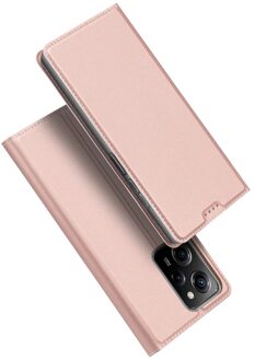 Dux Ducis Xiaomi Poco X5 Pro - Slim bookcase hoesje - Rose Goud