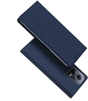 Dux Ducis Xiaomi Poco X5 - Slim bookcase hoesje - Donkerblauw