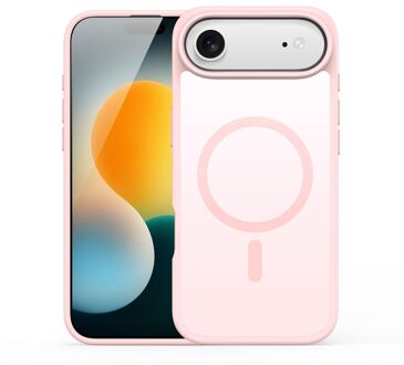 Dux Ducis Yind iPhone 17 Air hoesje - slanke backcover met MagSafe ondersteuning - Lichtroze