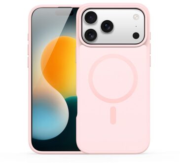 Dux Ducis Yind iPhone 17 Pro hoesje - slanke backcover met MagSafe ondersteuning - Lichtroze
