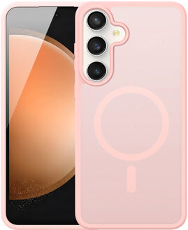 Dux Ducis Yind Samsung Galaxy S25 FE hoesje - slanke backcover met MagSafe ondersteuning - Lichtroze