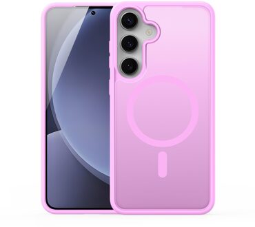 Dux Ducis Yind Samsung Galaxy S25 Plus hoesje - slanke backcover met MagSafe ondersteuning - Lichtroze