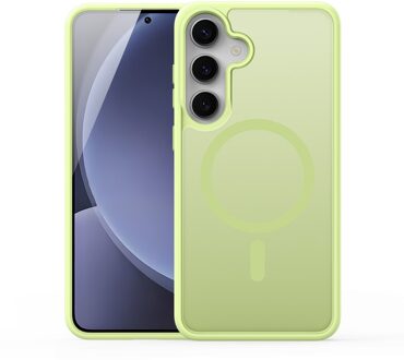 Dux Ducis Yind Samsung Galaxy S25 Plus hoesje - slanke backcover met MagSafe ondersteuning - Lime Groen
