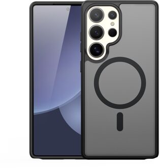 Dux Ducis Yind Samsung Galaxy S25 Ultra hoesje - slanke backcover met MagSafe ondersteuning - Zwart