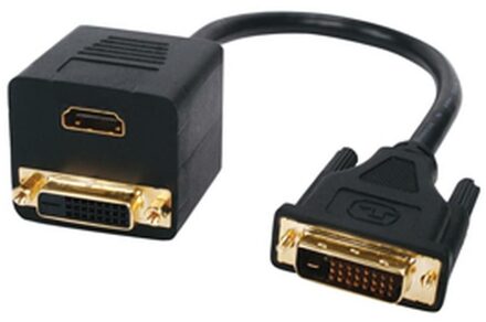 DVI-D Male DVI-D & HDMI Female cable (CAB-TCM564) - small