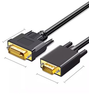 DVI-I (24+5) Dual Link Male to VGA Male Cable M/M, 1.5m