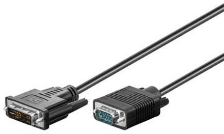 DVI-I/VGA Full HD-kabel, vernikkeld