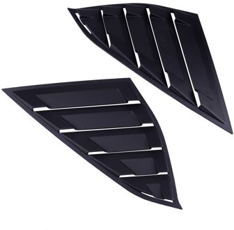 Dwcx 1 Paar Mat Zwarte Auto Kwart Vent Window Scoop Spoiler Louvre Trim Fit Voor Honda Accord