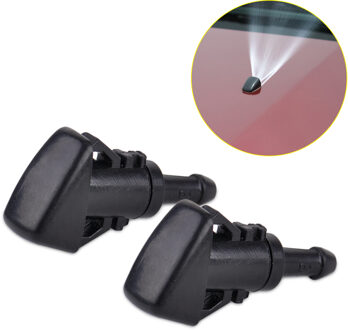 Dwcx 2Pcs 1 Gat Auto Ruitensproeier Ruitenwisser Water Sproeikop 47186 Voor Chrysler 300 Dodge Avenger Jeep kompas Ram 1500