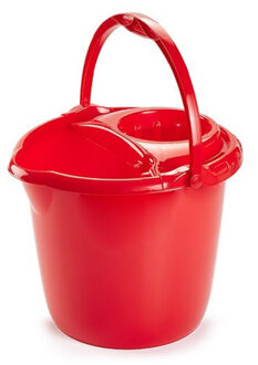 Dweilemmer - 15 liter - rood - mopemmer - 38 cm - dweil emmers