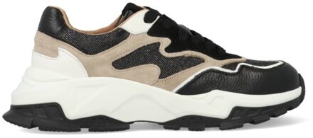 DWRS Chester Denim B10649-13-2822 Zwart / Beige maat