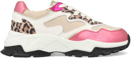DWRS Chester Leopard B10649-09-1151 Wit / Roze-40 maat 40
