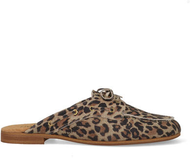 DWRS Fresno Leopard Instappers 28565-03-8808 Bruin-40 maat 40