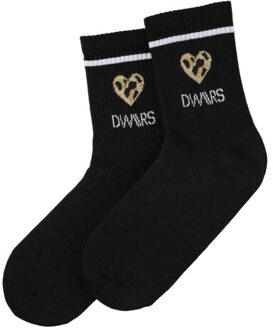 DWRS Label 1997-01 lyla socks leopard black Zwart - One size
