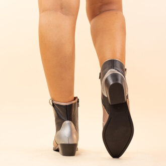 DWRS Label Enkellaarsjes 63 lyon cipra dames leer - maat 38 Zwart