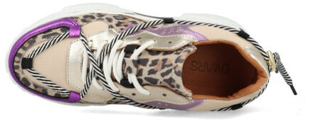 DWRS Label Jupiter leopard j5554c-79-8361 beige / Paars - 40