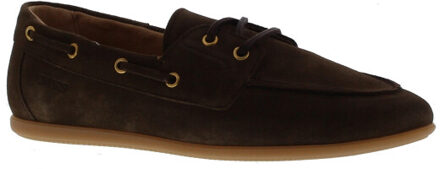 DWRS Label Latty dames veterschoen | dames | maat: | suede Bruin - 39