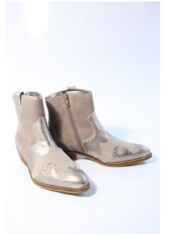 DWRS Label Lyon studs enkellaars Brons - 39