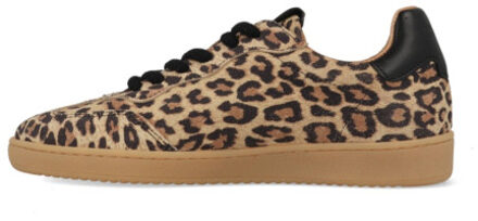 DWRS Label Poona leopard b11456-09 / zwart Bruin - 39