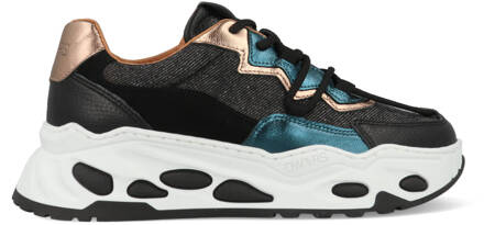 DWRS Neptunus Denim J6748-01-1172 Zwart / Roze-40 maat 40