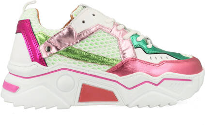 DWRS Pluto J5217-59-1271 Wit / Groen / Roze-37 maat 37