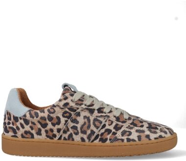 DWRS Poona Leopard B11456-54-8368 Beige / Lichtblauw maat Licht blauw