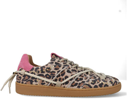 DWRS Poona Studs Leopard B11928-02-8628 Beige / Roze-39 maat 39