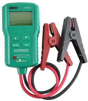 DY219 12V Auto Batterij Tester Ah Cca Voltage Batterij Belasting Analyzer Digitale Automotive Multifunctionele Diagnostic Tool 100 ~ 1700CCA