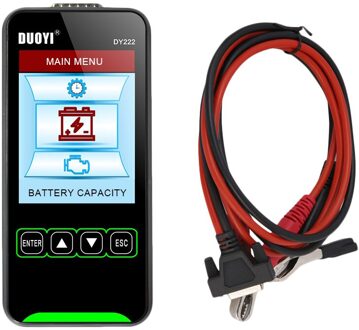 DY222 12V/24V Auto Batterij Load Tester Multifunctionele Batterij Gezondheid Checker Automotive Battery System Tester