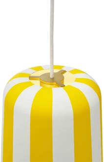 Dyberg larsen Gry hanglamp, geel/wit, Ø 20 cm, metaal geel wit