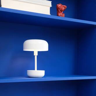 Dyberg larsen Haipot LED tafellamp oplaadbare batterij wit