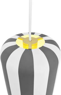 Dyberg larsen hanglamp Gry, grijs/wit, Ø 20 cm, metaal grijs, wit