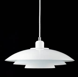 Dyberg larsen Hanglamp Kaje 40 X 21 Cm Staal E27 60w Wit