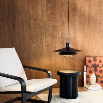 Dyberg larsen hanglamp Kay, Ø 50 cm, zwart, metaal