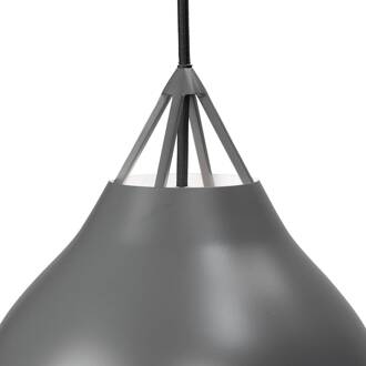 Dyberg larsen Hanglamp Pyra 23 X 30 Cm E27 Staal 60w Matgrijs