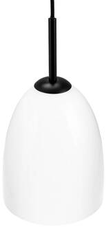 Dyberg larsen Jazz hanglamp opaal/zwart 18 cm matzwart, opaal