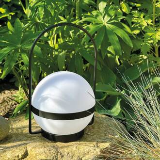 Dyberg larsen LED lamp op zonne-energie Summer, wit/zwart hoogte 26 cm zwart, wit