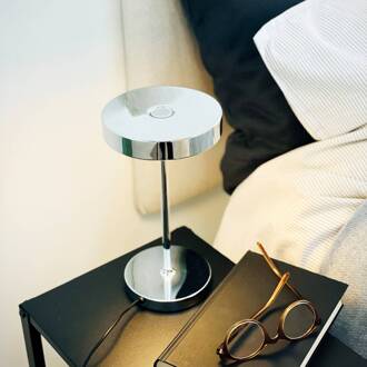 Dyberg larsen LED tafellamp Starlight, chroom, hoogte 26 cm