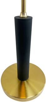 Dyberg larsen LED vloerlamp Yoyo, zwart, hoogte 125 cm zwart, messing