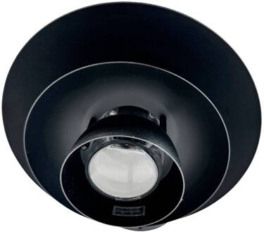 Dyberg larsen Morph buitenwandlamp, Ø 24 cm, zwart, metaal