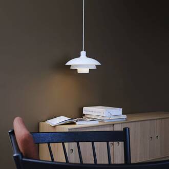Dyberg larsen Morph hanglamp, wit, Ø 30 cm, metaal
