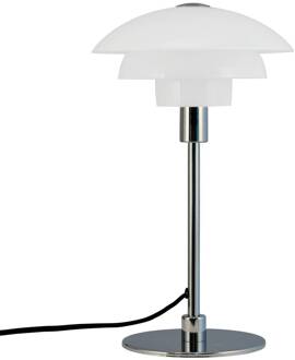 Dyberg larsen Morph tafellamp, opaal, hoogte 35 cm, glas opaal, chroom