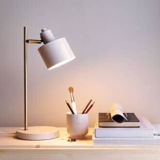 Dyberg larsen Ocean tafellamp, beige, hoogte 43 cm, metaal beige, messing