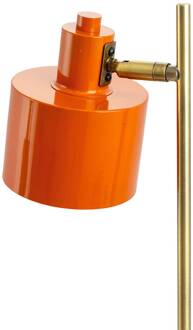 Dyberg larsen Ocean tafellamp, oranje, hoogte 43 cm, metaal oranje, messing